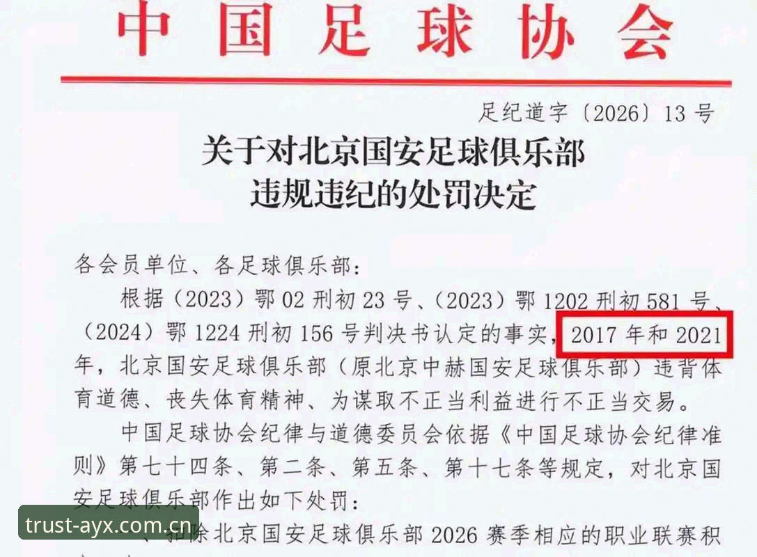 AYX官方网站登录 中国足协第三批禁足名单最新动态:17人终身禁足,48人遭重罚,行业震荡持续